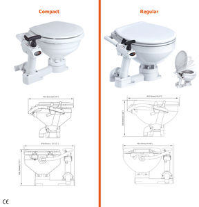 Ročni WC Seaflo Compact, keramika