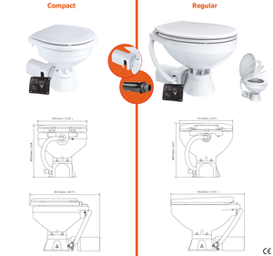 Električni WC Seaflo Compact, 24V 10A, keramika
