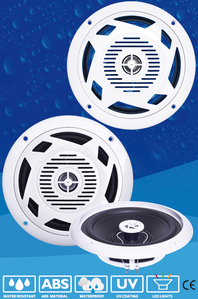 Dvosmerni vodotesni zvočniki 180W  Ø 245 mm, modra LED