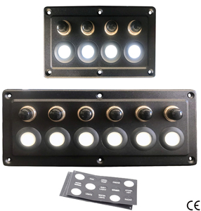 Električna stikalna plošča LED Touch, 6 stikal, IP65