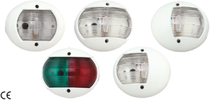 Rdeča/zelena LED navigacijska luč 112,5° 8-30V bela