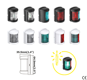 Zelena LED navigacijska luč SEAFLO 112,5° (črna) COMPACT, 12V, do 12 m