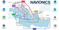 Karta Navionics+ Sredozemlje, jugovzhodna obala